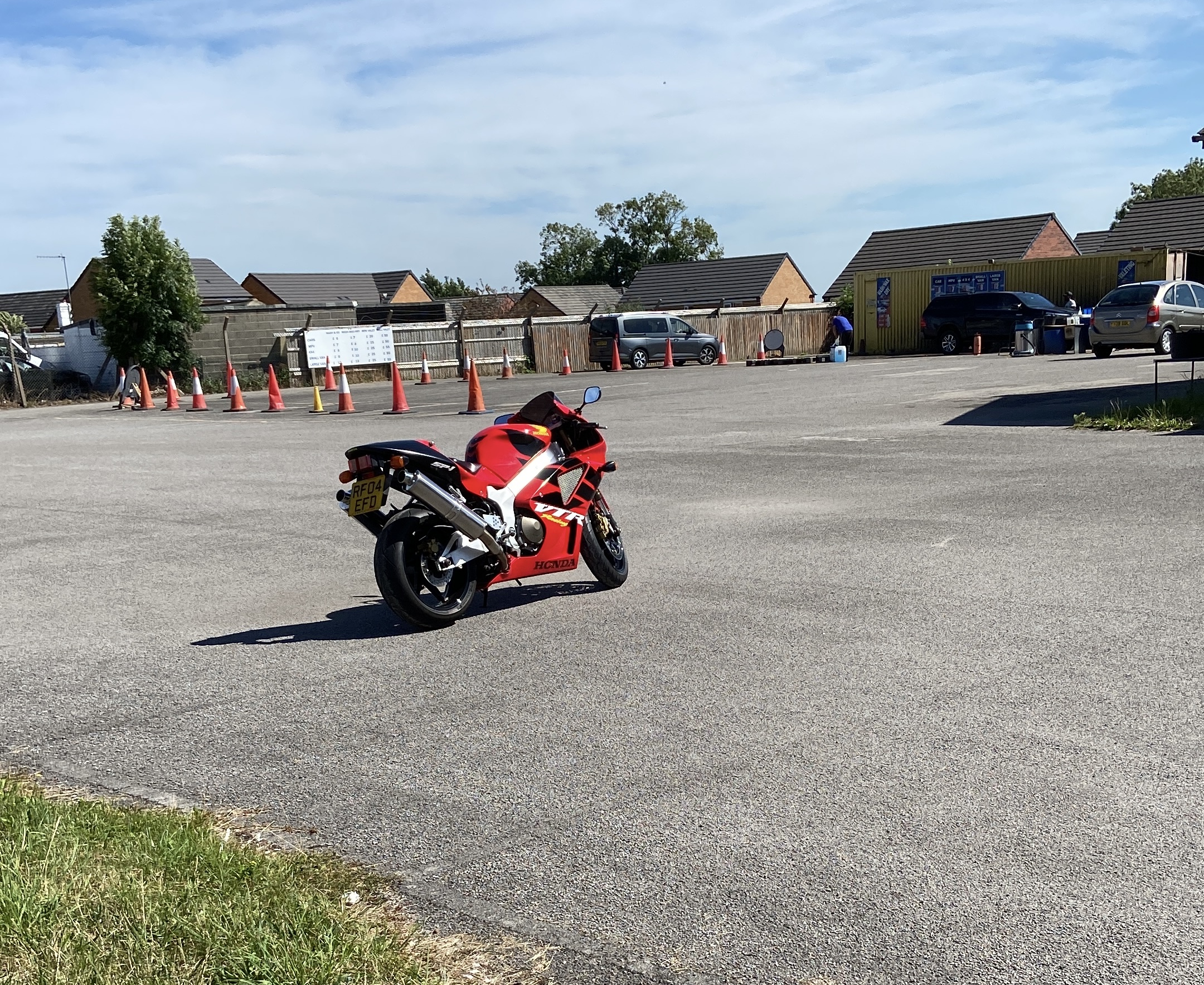 Parked outside what was Premier bikes in Askern. Is one of those hand car wash pop ups you see all over