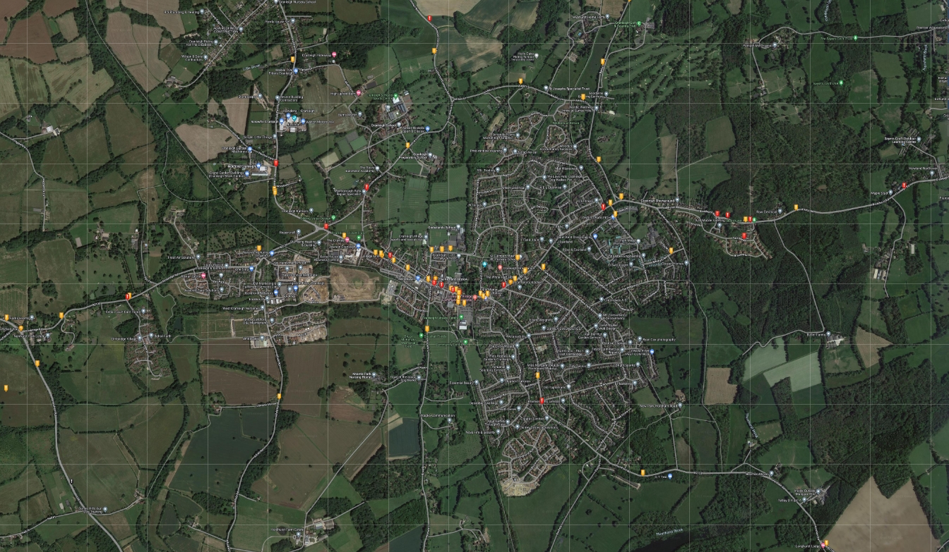 o - Cranleigh crash map.jpg